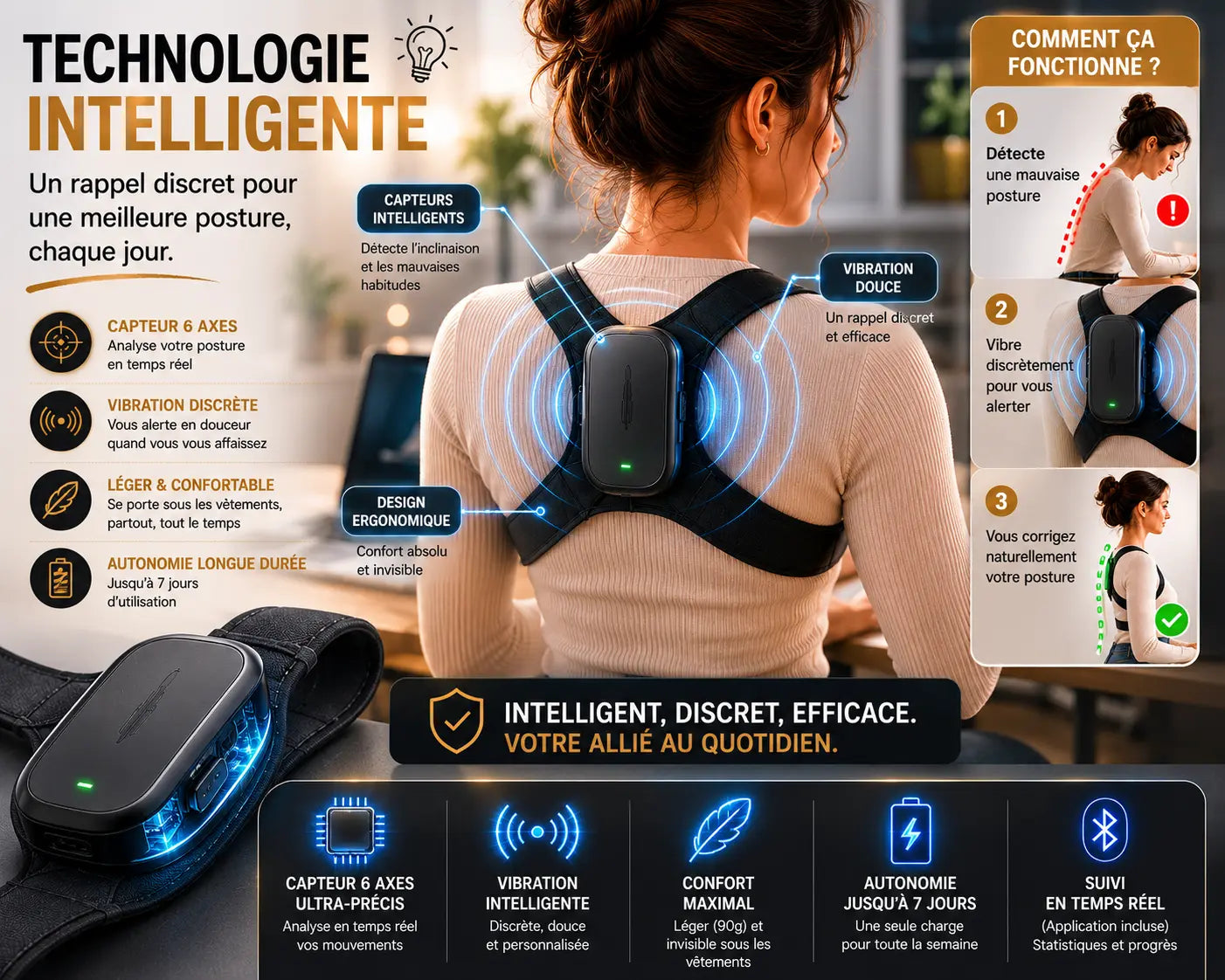 HelioThera™ Capteur de posture intelligent